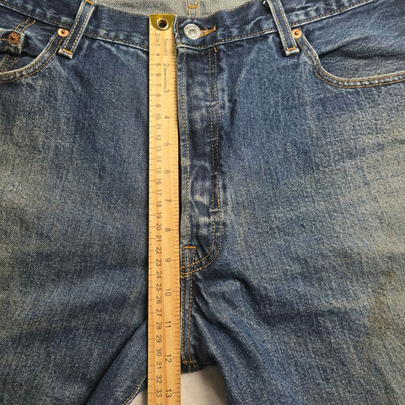 Levi's 501 XX Men's Button Fly 40x30 Blue Jeans Red Tag Mexico Distressed VTG - Picture 9 of 14